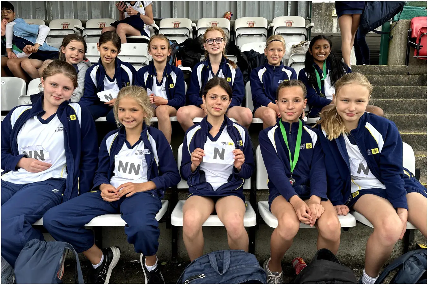 Prep Team at West Surrey Athletics Competition