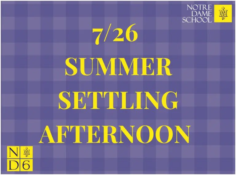 7/26 Summer Settling Afternoon