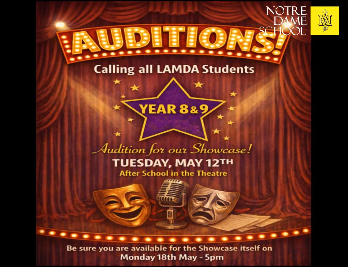 Auditions Year 8 and 9 Showcase
