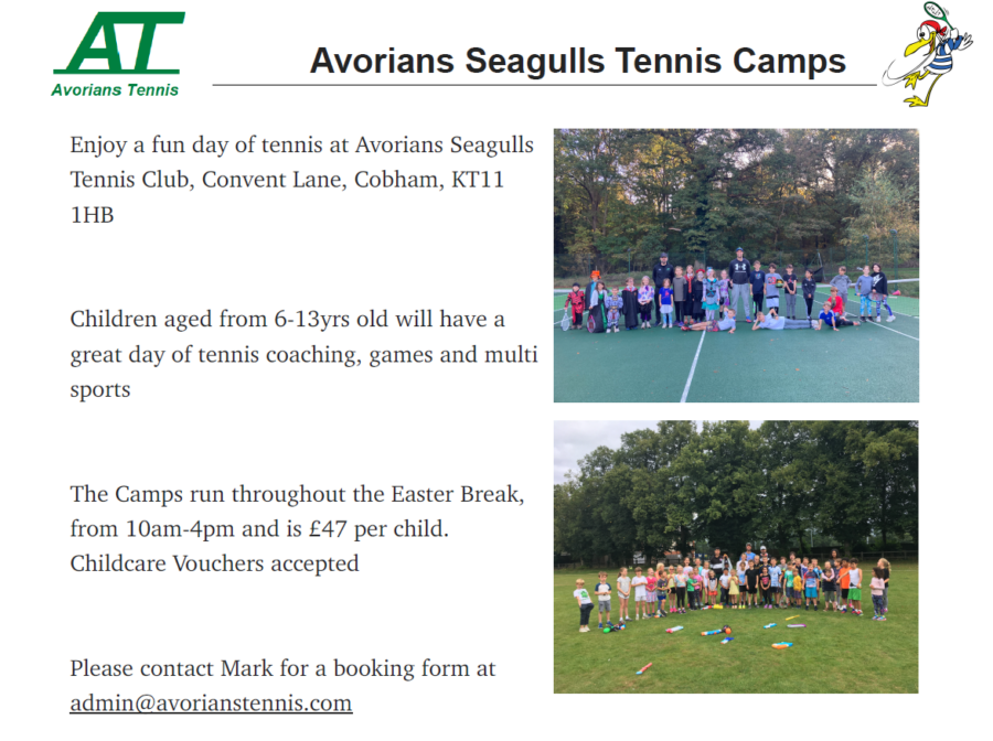 Avorians Seagulls Tennis Camps
