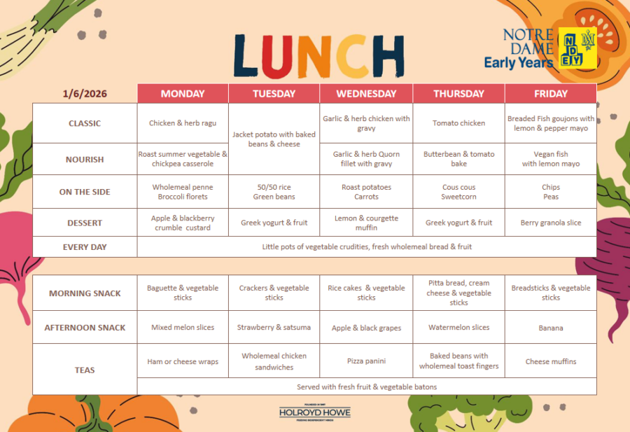 EYFS Menu June 1