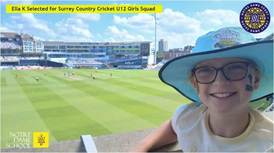 Ella K Selected for Surrey Country Cricket U12 Girls Squad 