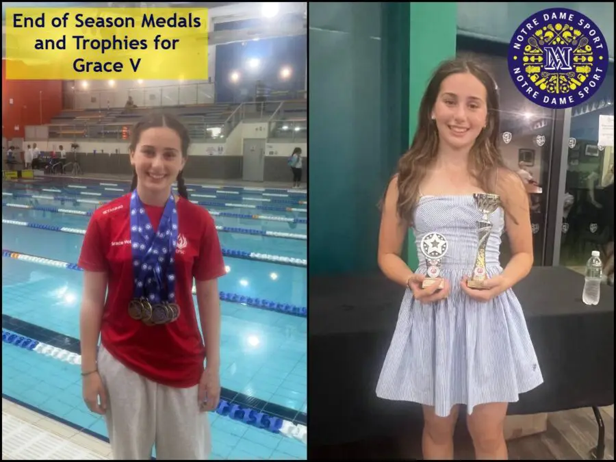 End of Season Medals and Trophies for Grace V