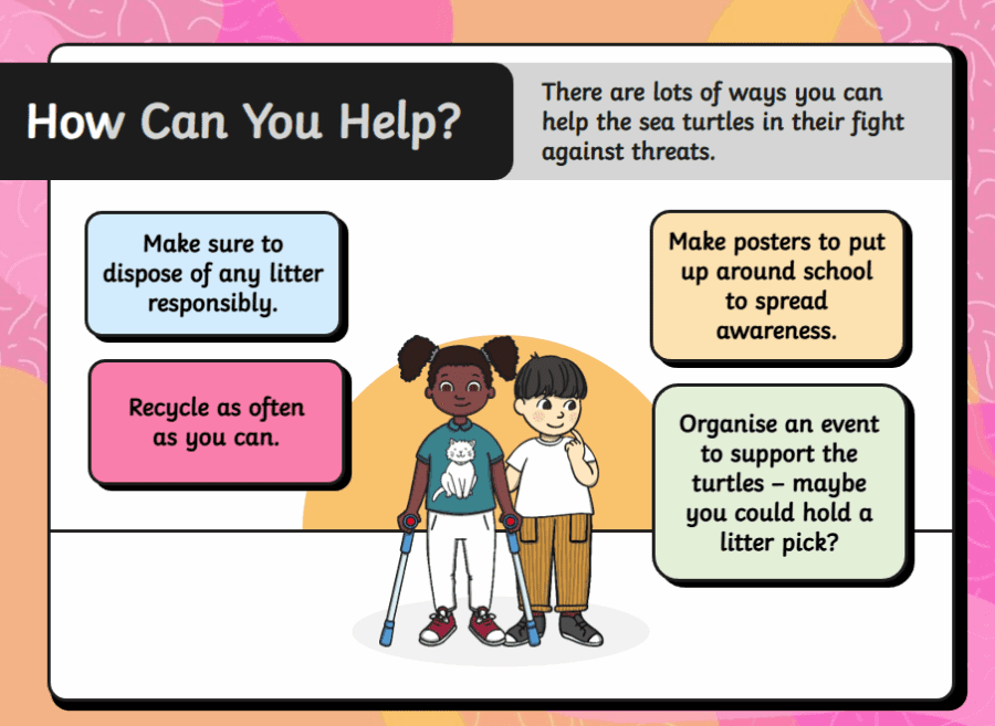 Infant Assembly - How can we help Sea Turtles