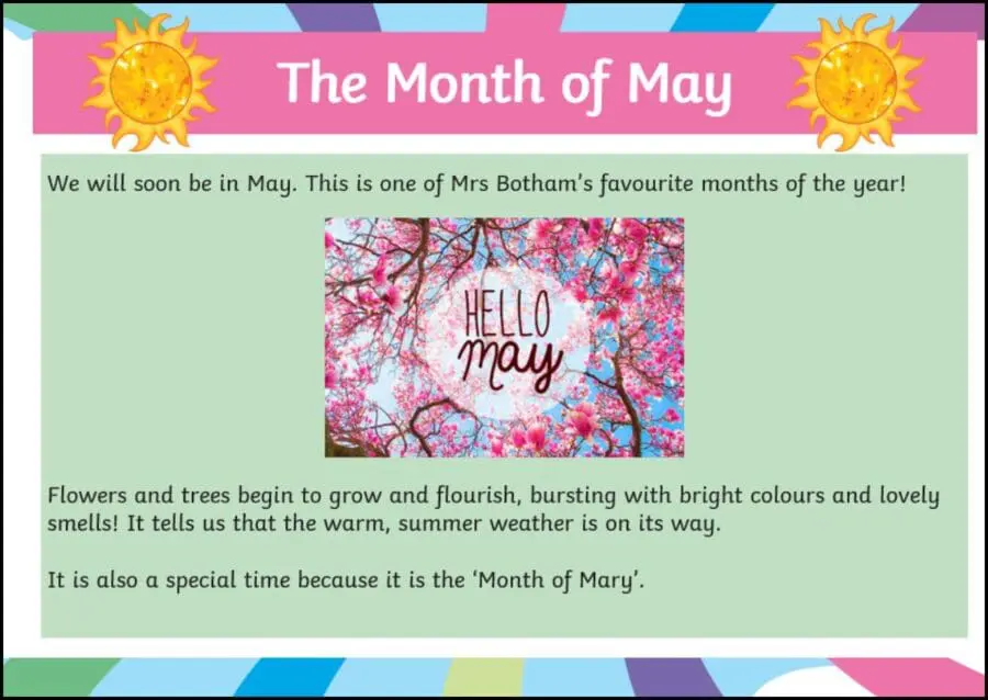 Infant Assembly - The Month of May