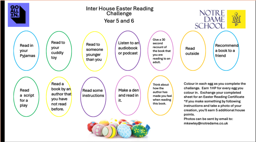 Inter House Easter Reading Challenge