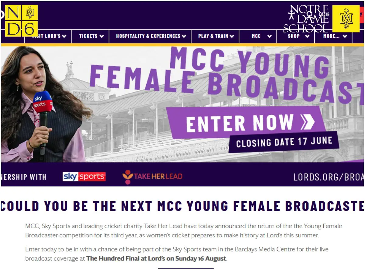 ND6 Posts MCC Young Female Broadcaster