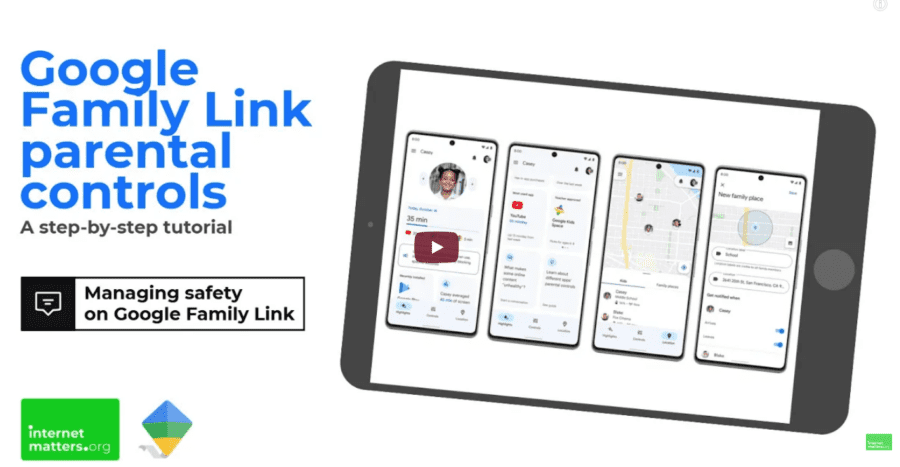 Parent Online Advice - Google Family Link PArental Controls