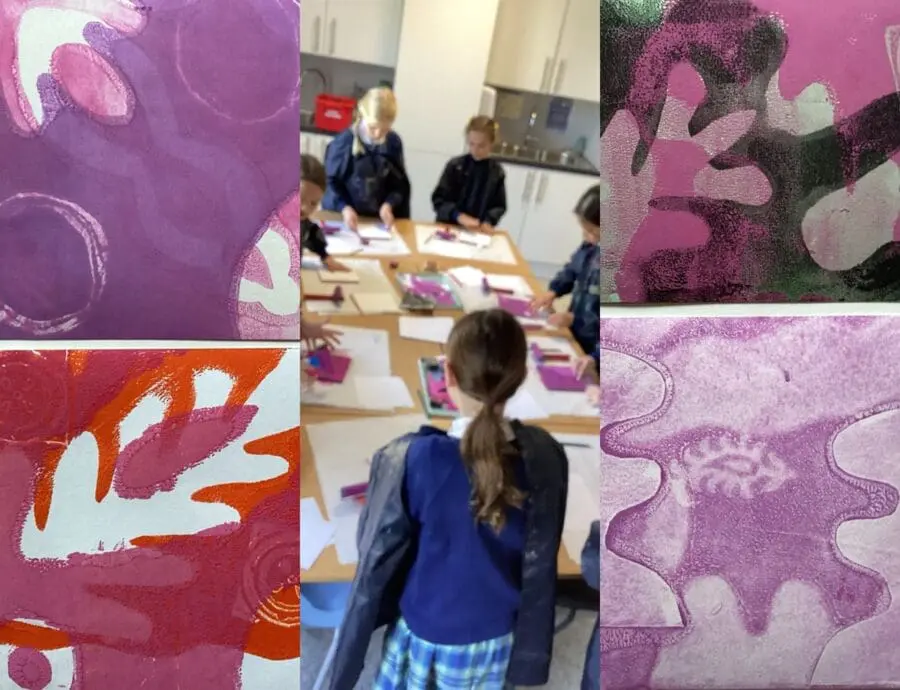 Prep Art - Y5 Gelli Printing