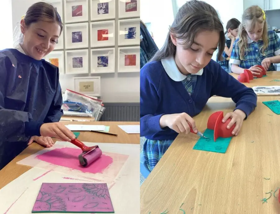 Prep Art - Y6 Lino Printing