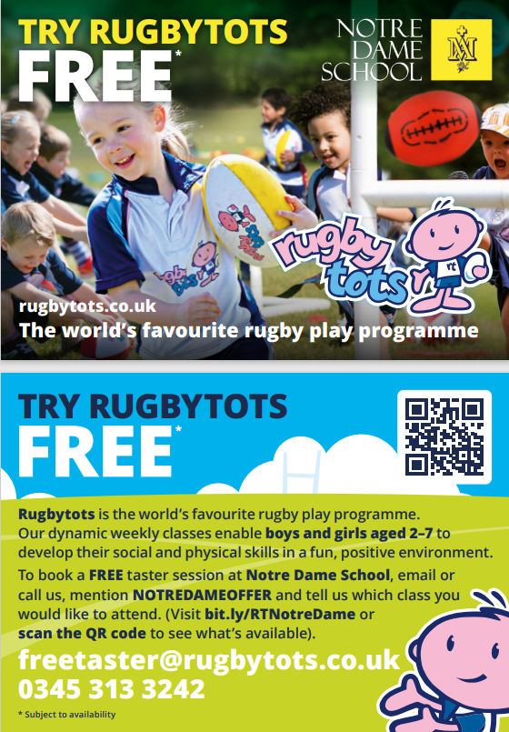 Rugbytots Flyer June 2025