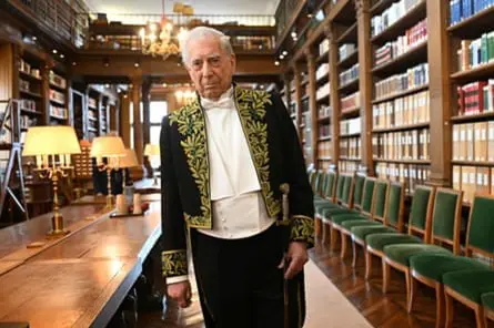 Spanish Corner - Mario Vargas Llosa at his indusction into French Academy