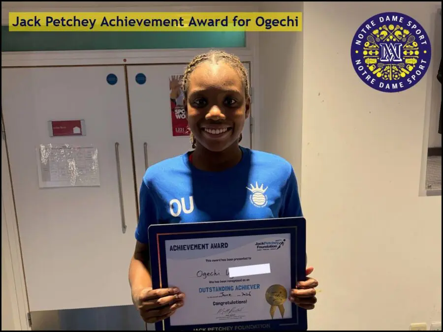 Sports Posts Jack Petchey Achievement Award for Ogechi