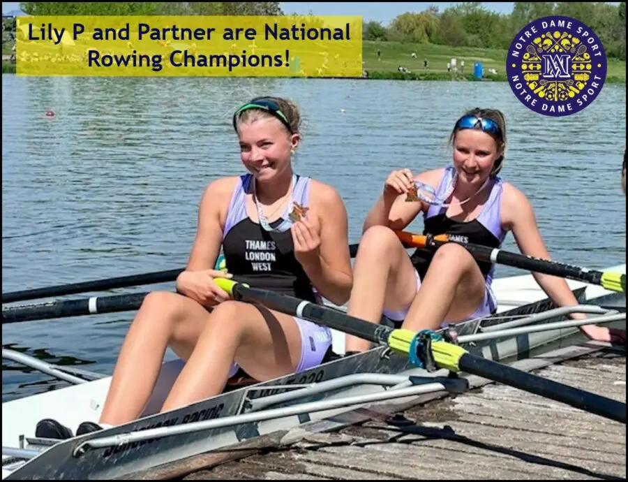Lily P and Partner are National Rowing Champions