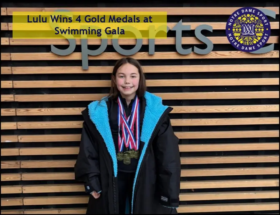 Lulu Wins 4 Gold Medals at Swimming Gala