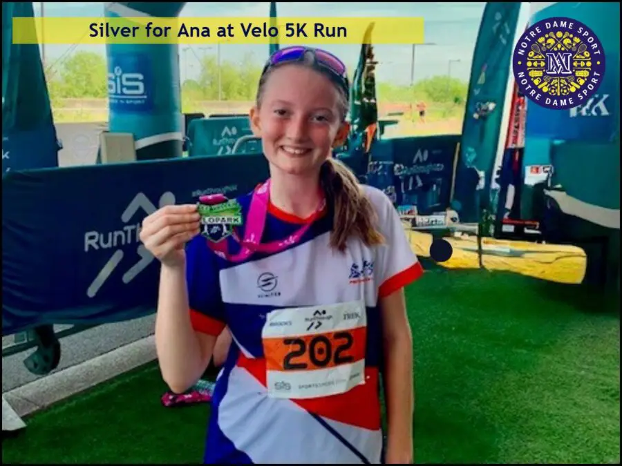 Silver for Ana at Velo 5K Run
