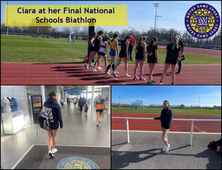 Ciara at her Final National Schools Biathlon