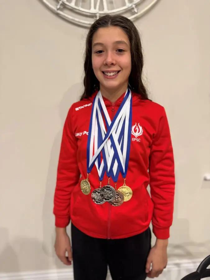 Swimming Medals for Lucy P