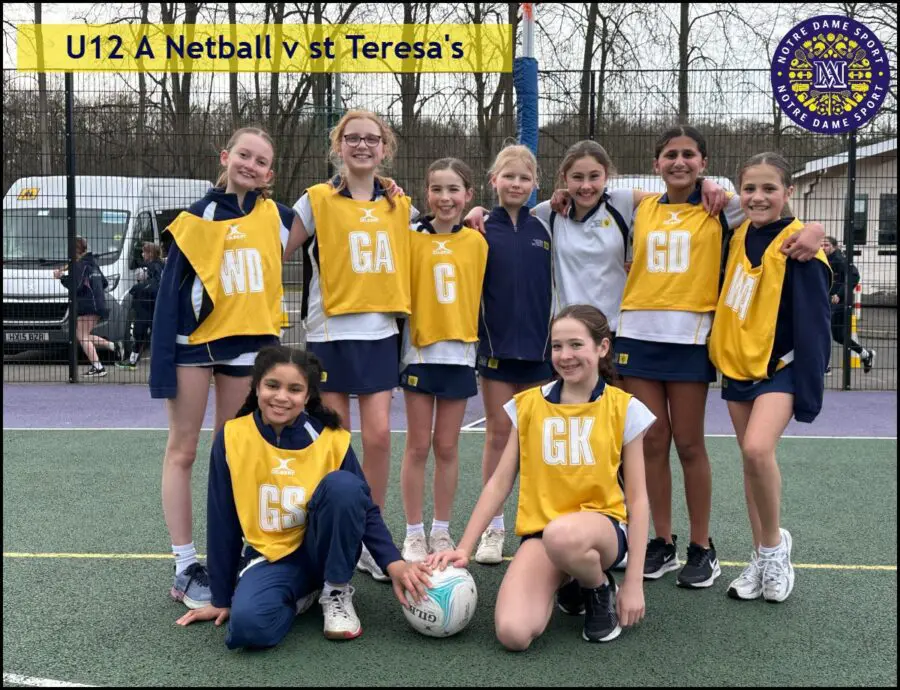 U12 A Netball v St Teresa's