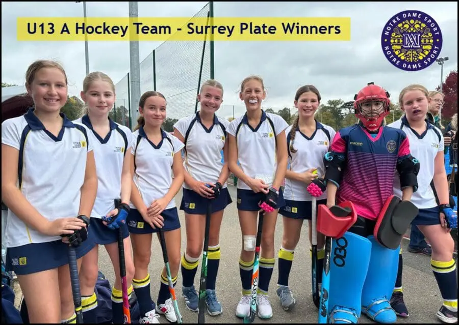 U13 A Hockey Team - Surrey Plate Winners