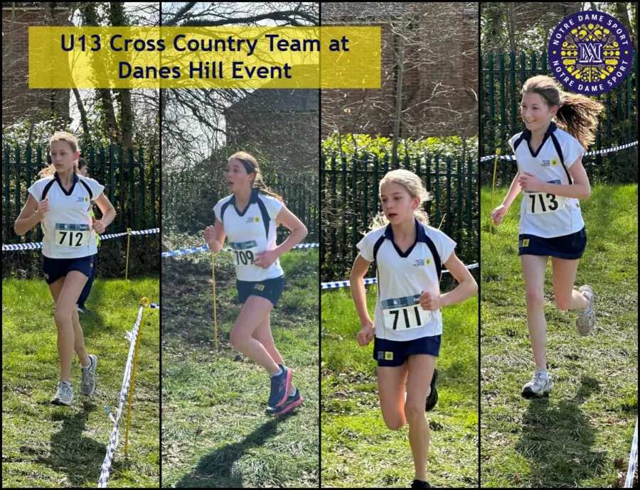 U13 Cross Country Team at Danes Hill Event