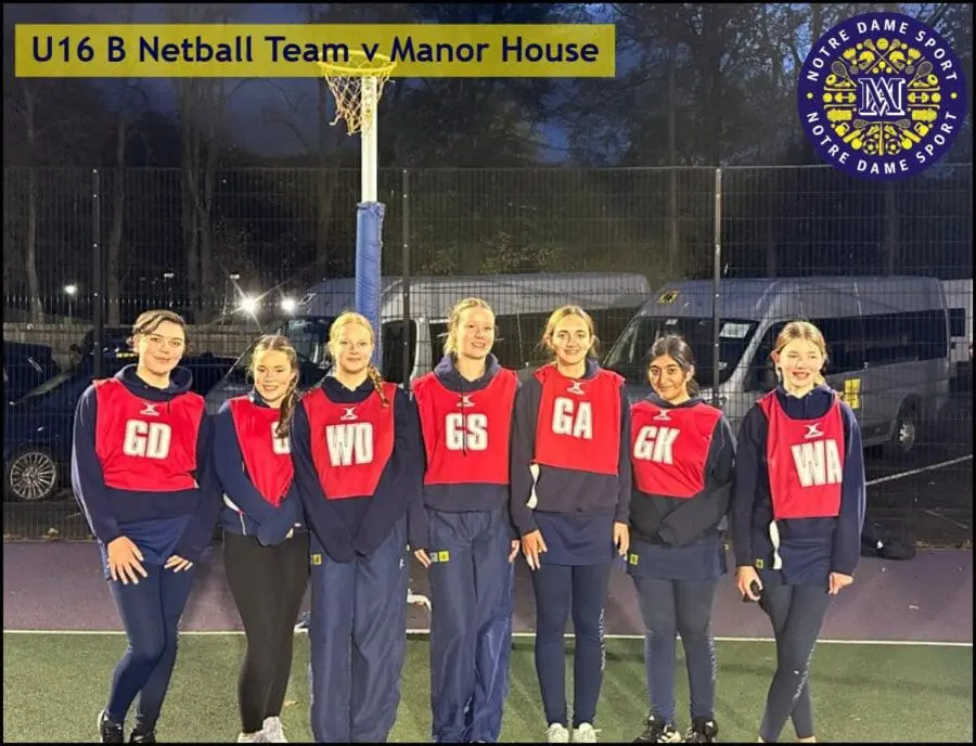 U16 B Netball Team v Manor House