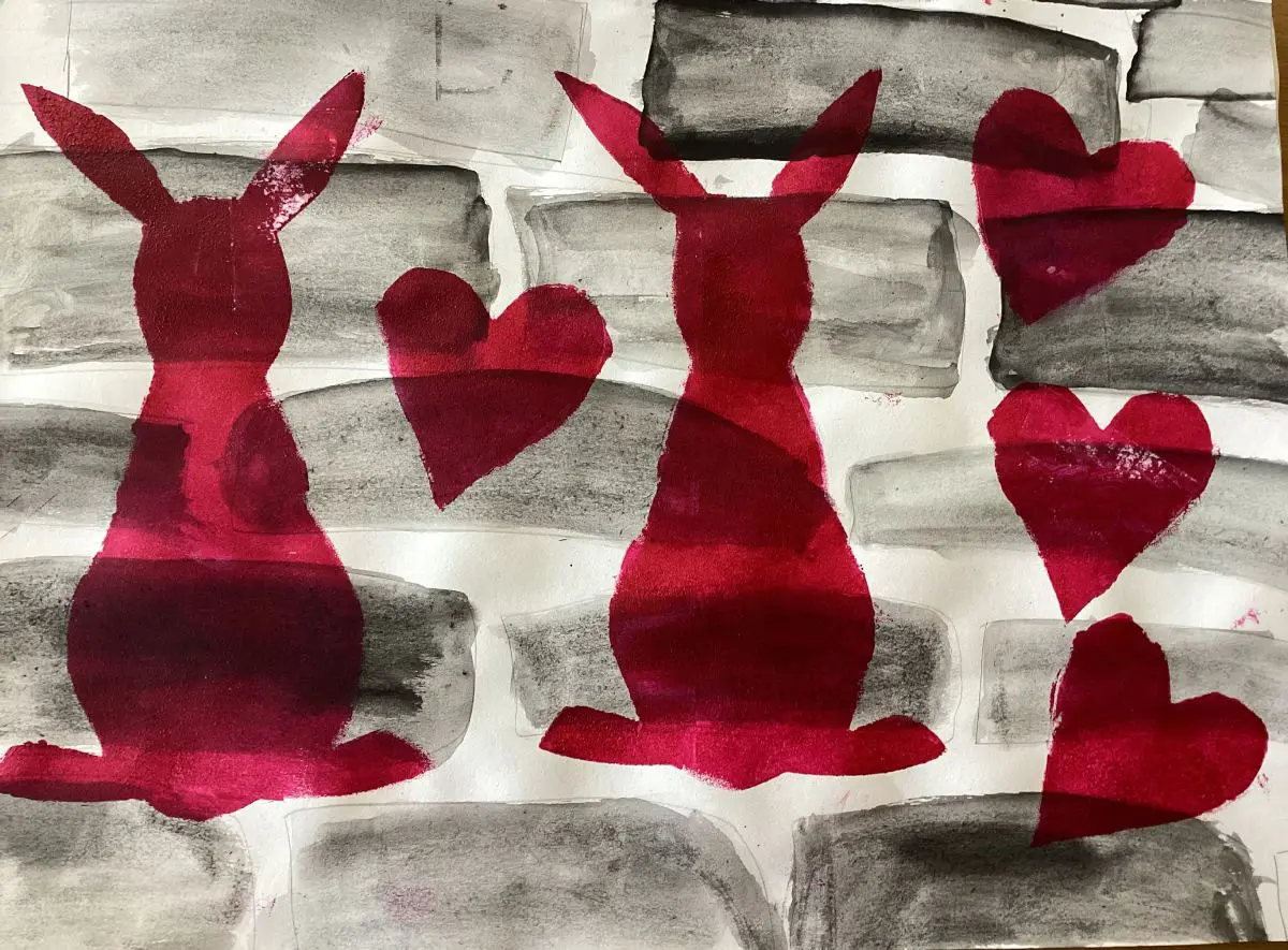 Y4 Banksy Inspired Bunnies