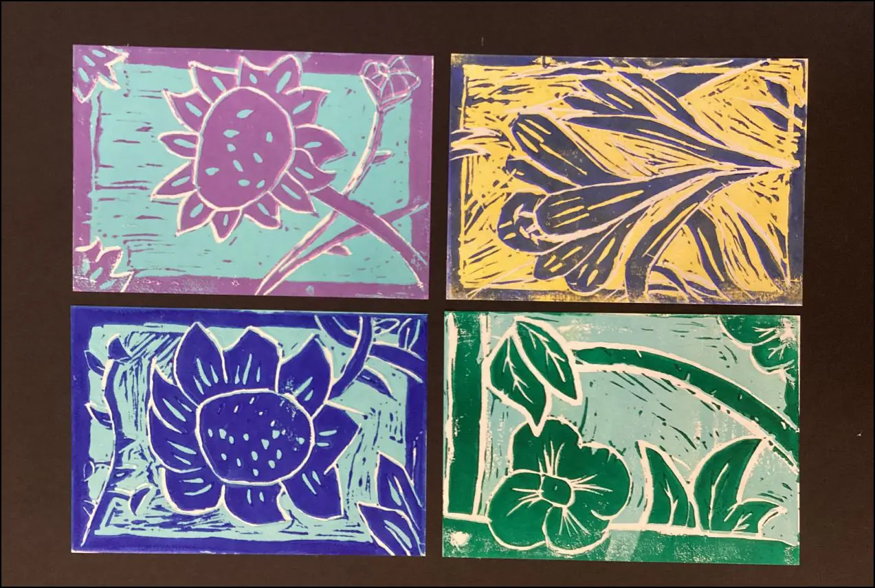 Year 6 Art - Lino Printing