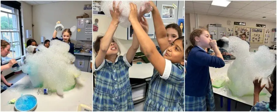 Year 5 and 6 STEM Club Bubble Fun