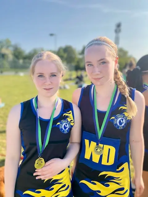 Amelia and Freya Smith - Netball