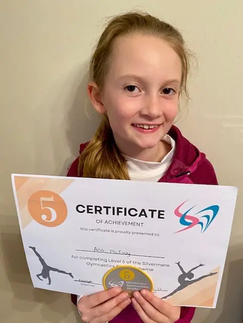 Ana MÂ - Gymnatics Certificate