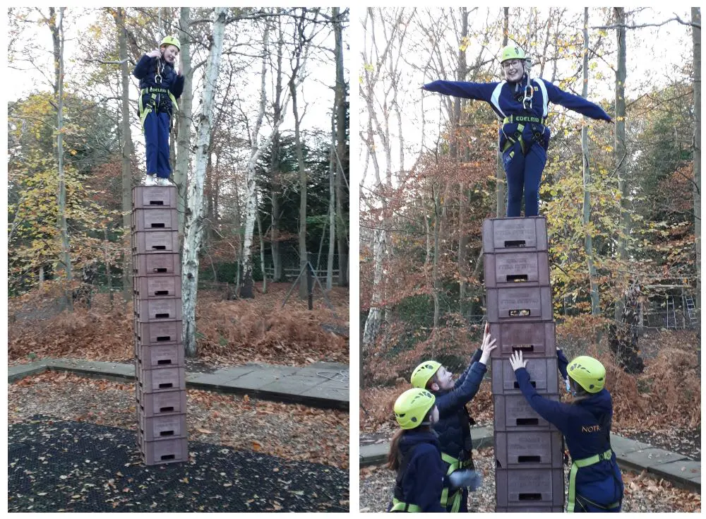 Balancing Act on the Crates