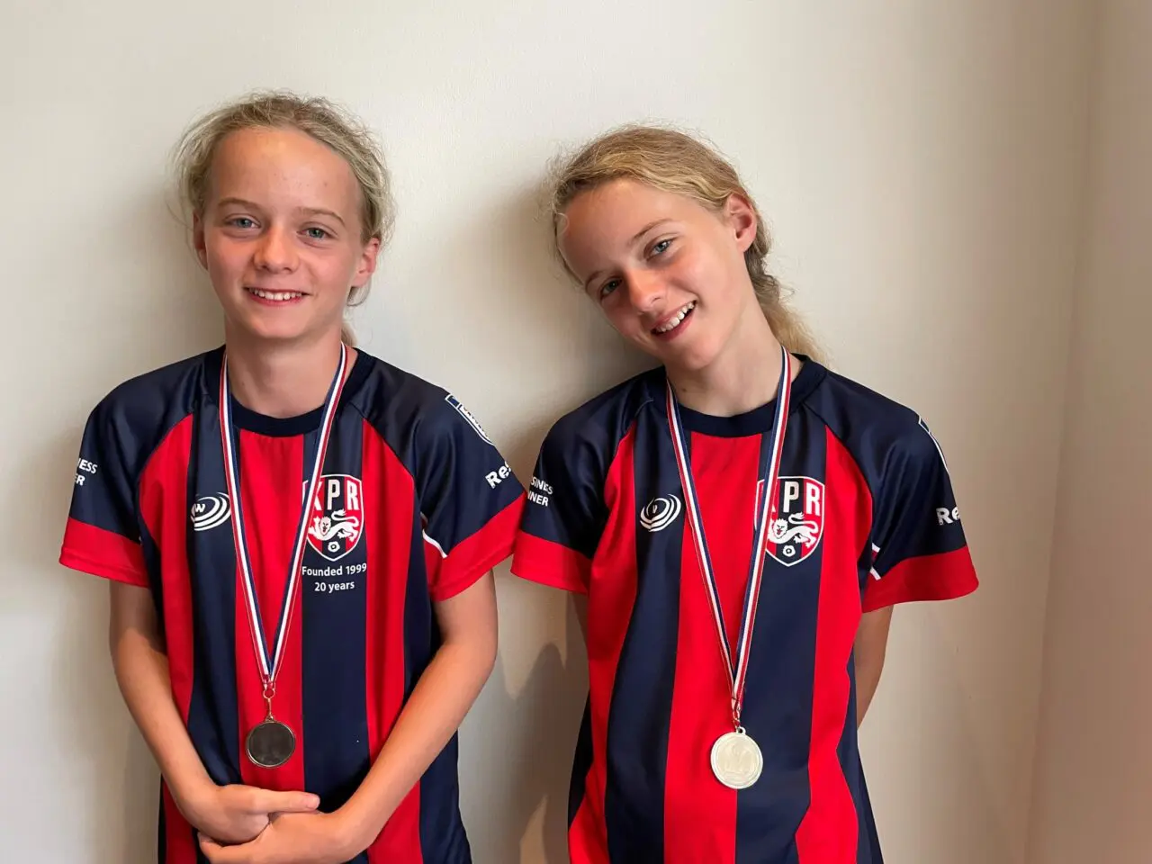 Caitlin and Ava - Football