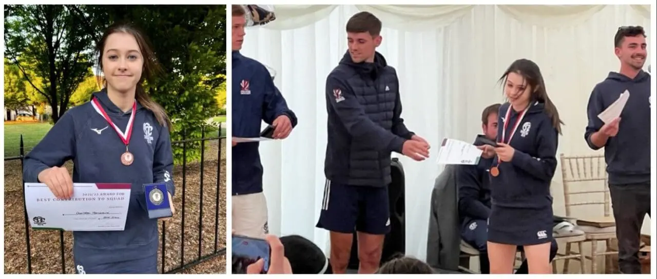 Charlotte M - Hockey Medal and Certificate