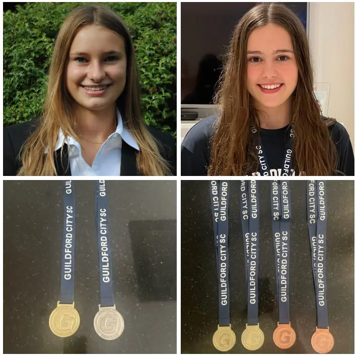 Medals for Ciara and Emily Jan 2023