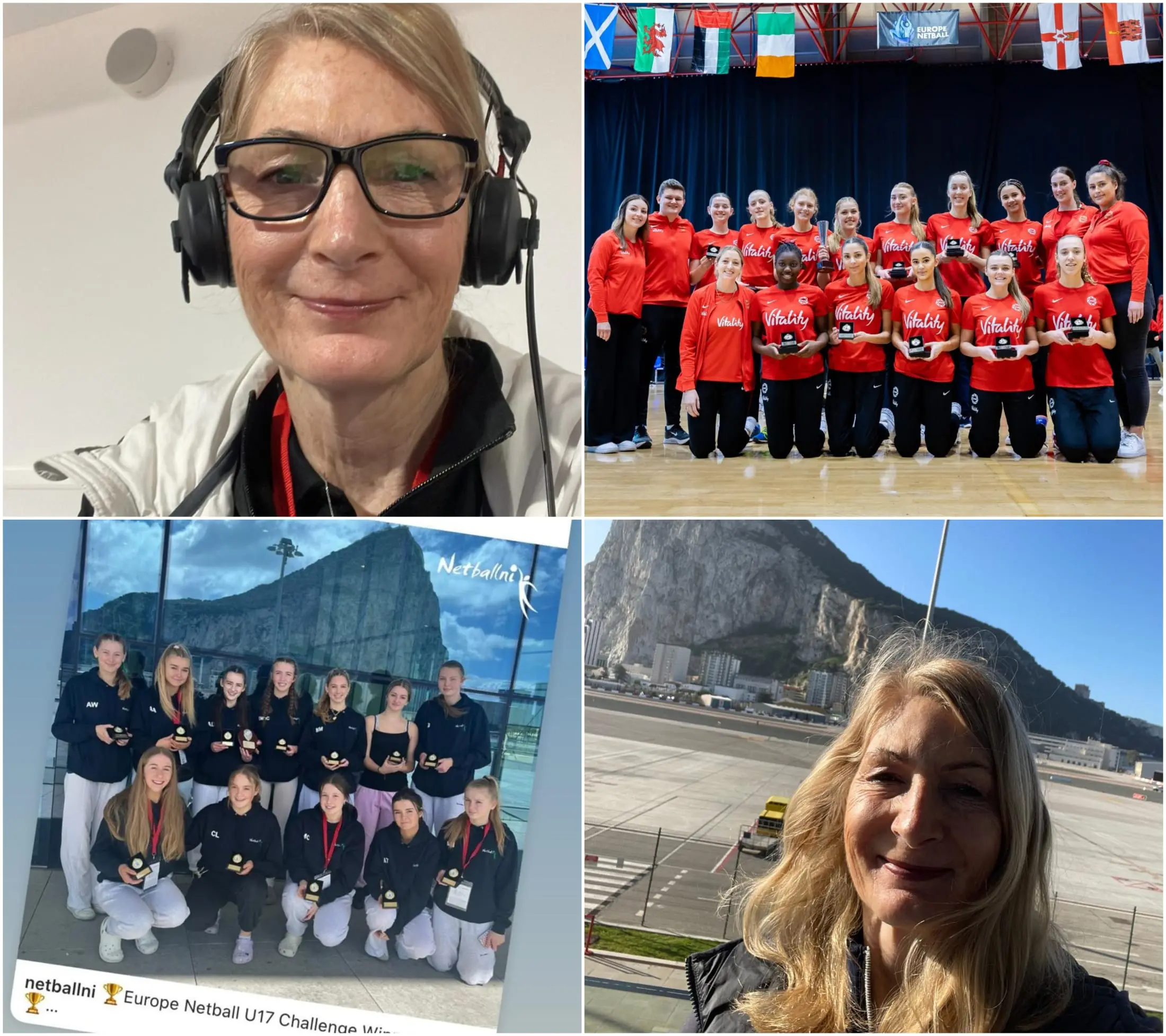 Mrs Hook Gibraltar Europe Netball U17 Championships