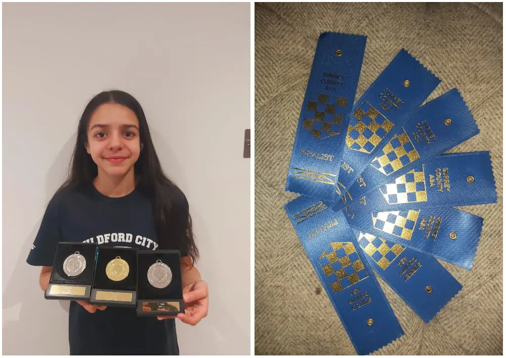 Serena Medals at Surrey County Championships