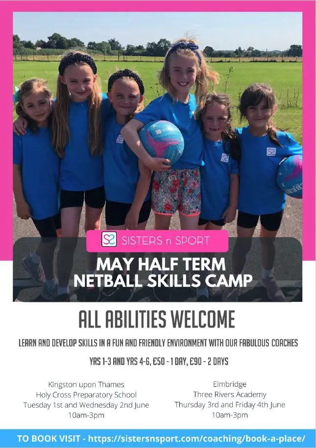 Sisters n Sport Flyer - May Half Term 2021