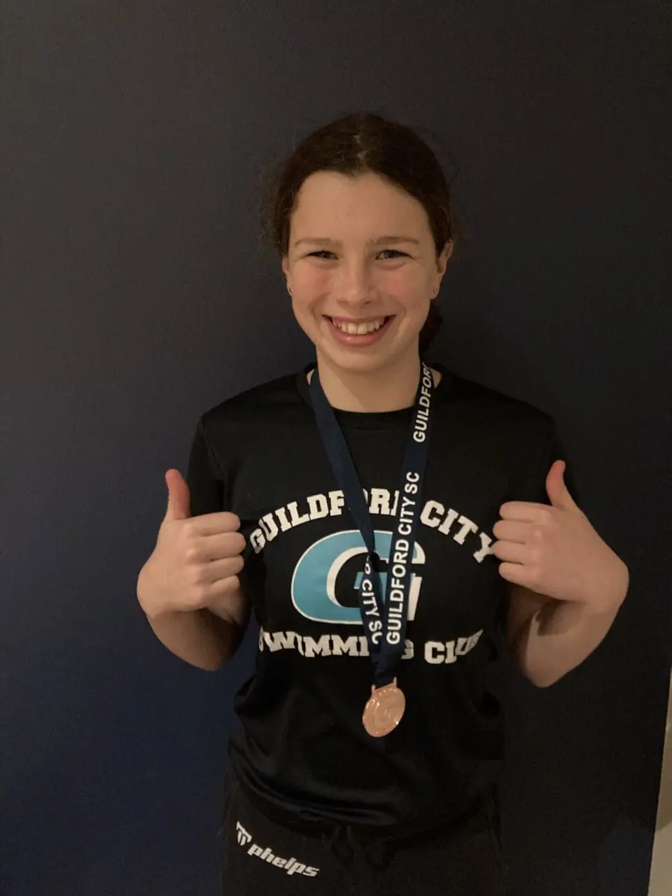 Swimming Medal for Alex