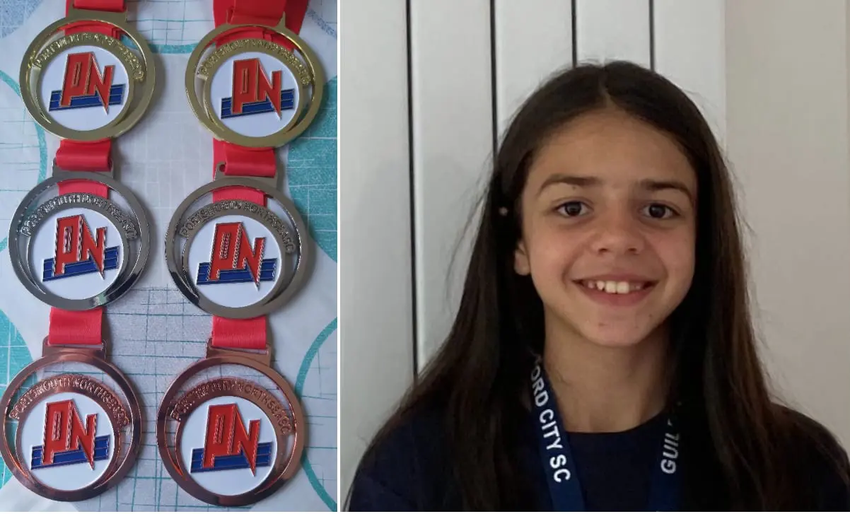 Swimming Medals for Serena G Oct 2023