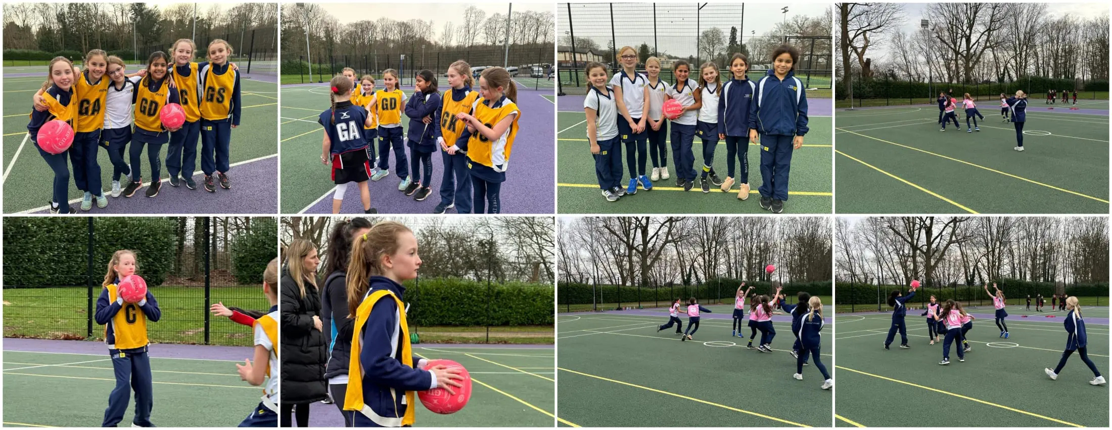 U10 A and B Netball v Cobham Free