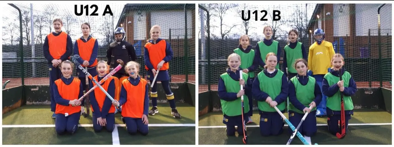 U12 A and B Hockey v Priors Field