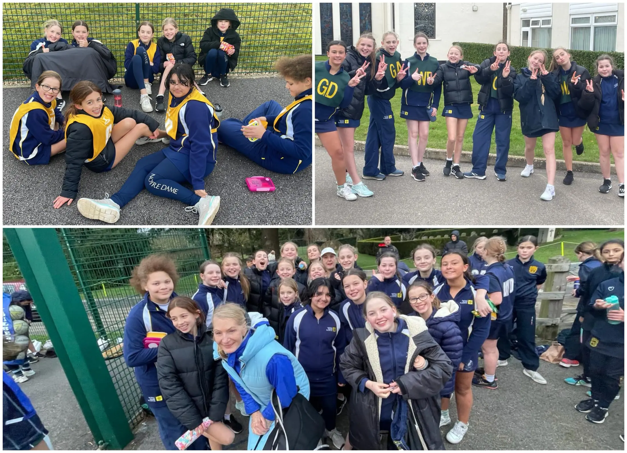 U12 A and B Netball Teams at St Teresas Tournament
