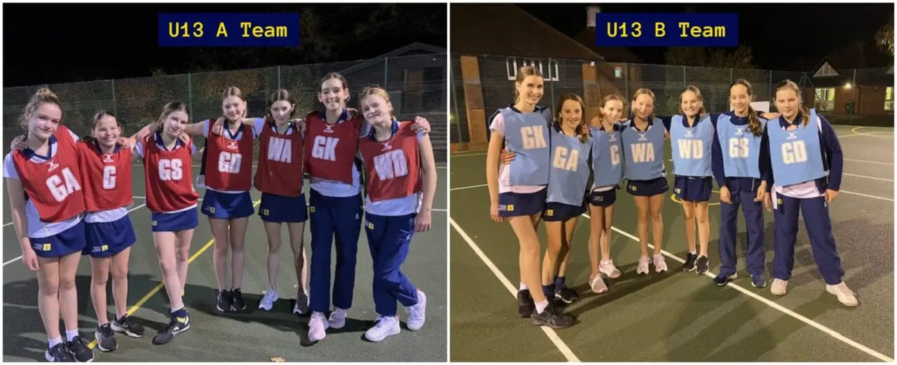 U13 A and B Netball v MHS