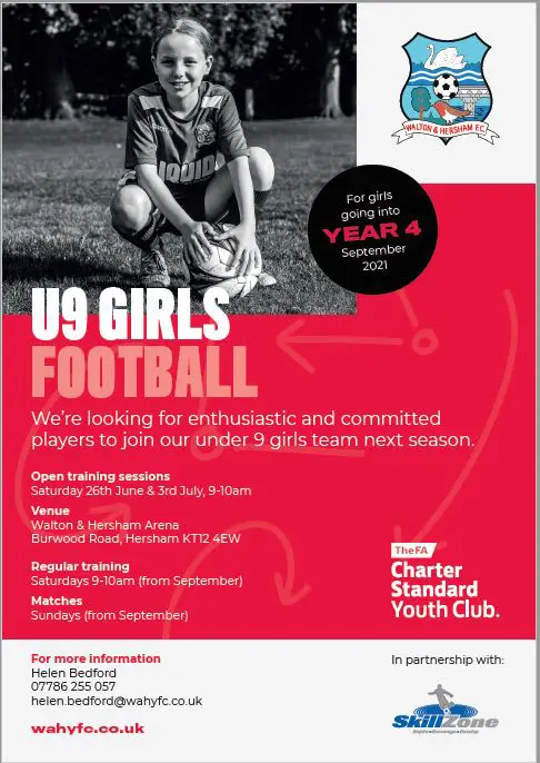 WAHYFC Girls U9 Football