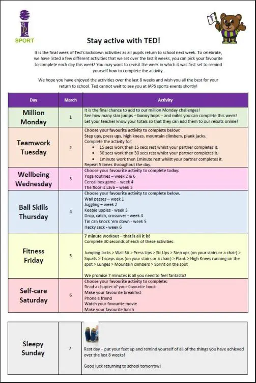 Week 8 - IAPS Challenge week