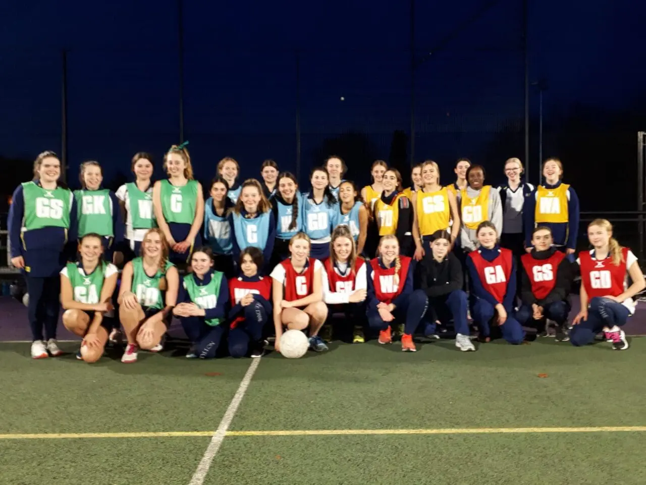 Y10 Inter House Netball Teams