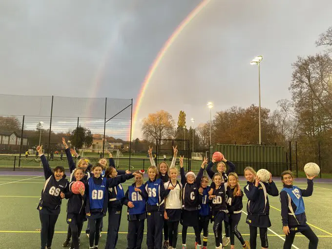 Year 6 Games Session Under a Rainbow