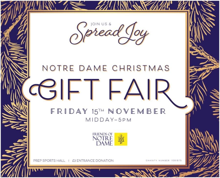FoND Christmas Fair Brochure 2024 Notre Dame School