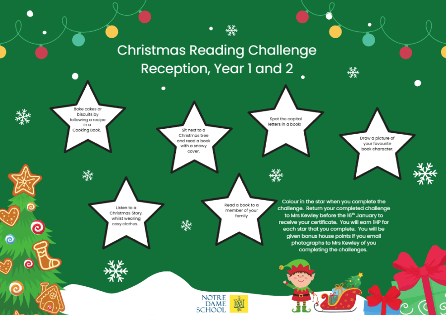 Christmas Reading Challenge Infants